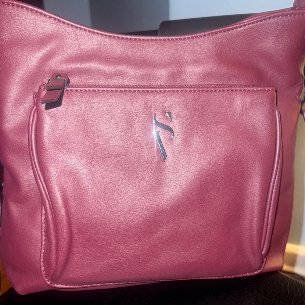 Simply Vera Vera Wang Elegant Burgundy Crossbody Bag NWOT
